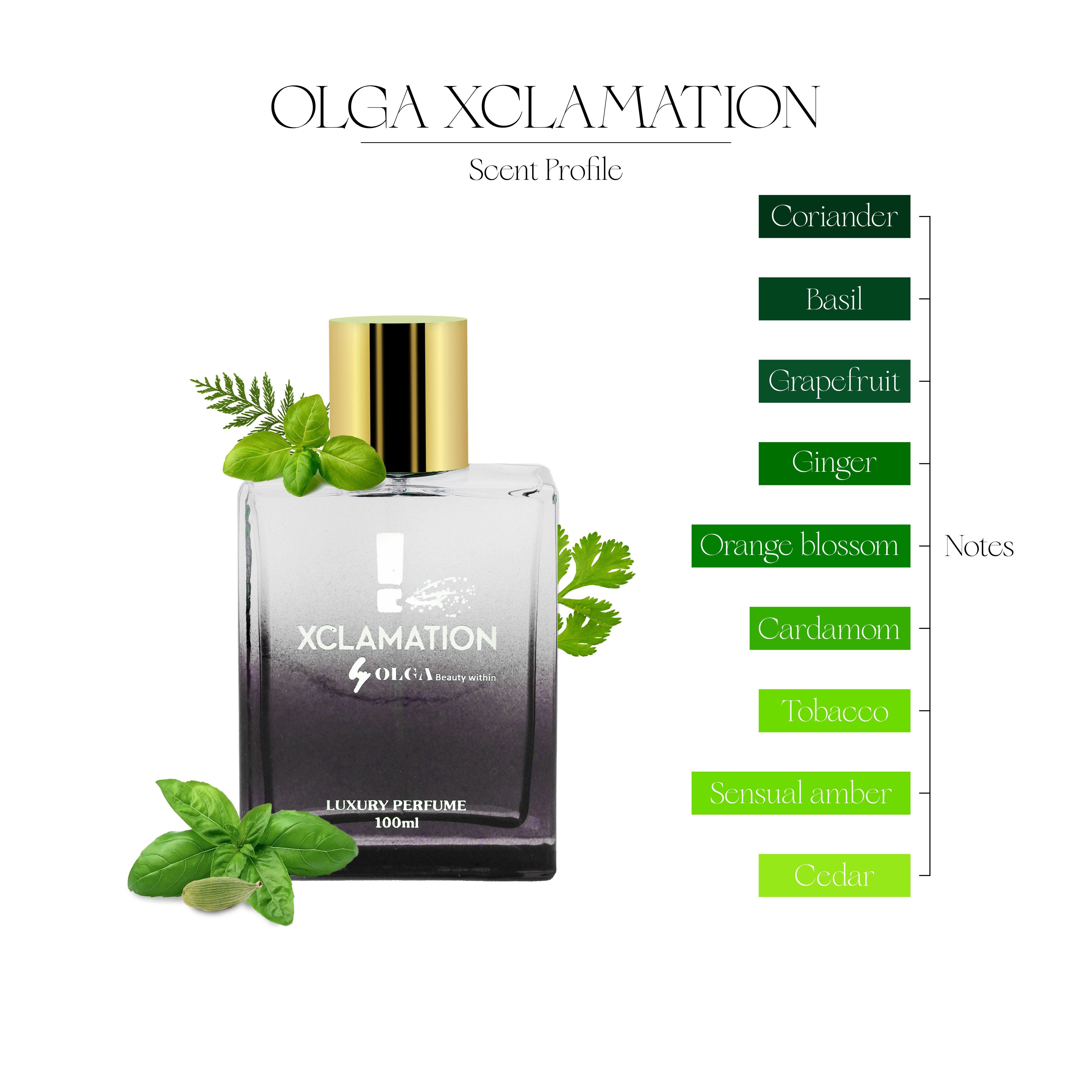 Xclamation Perfume By Olga 100ml. Olga Perfumes